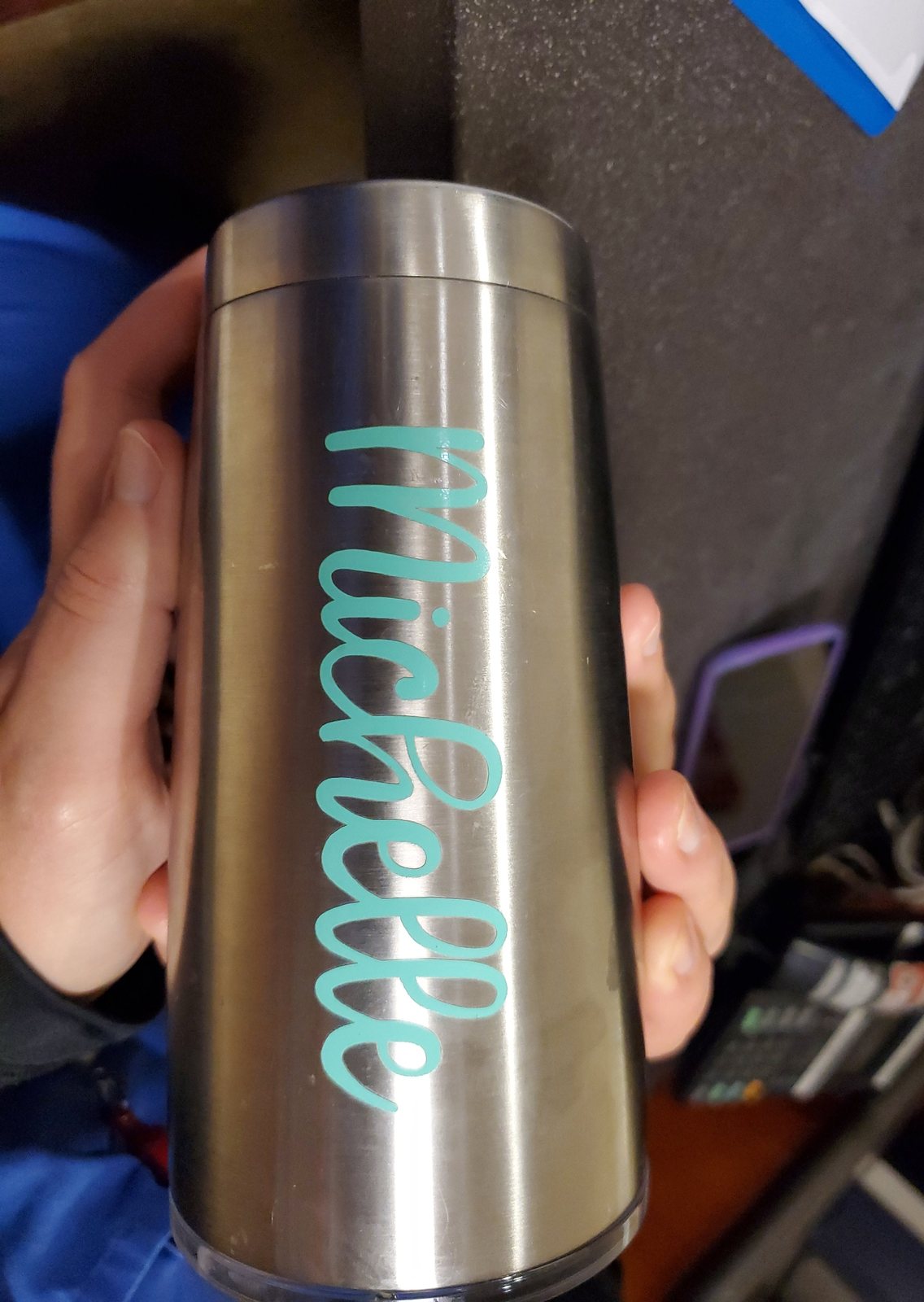 Personalized stainless tumbler with name