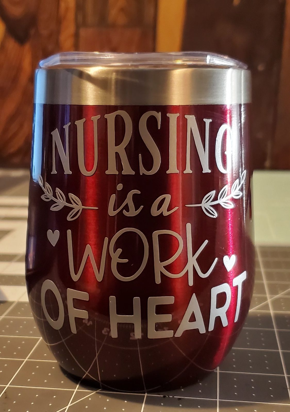 Nursing themed personalized tumbler